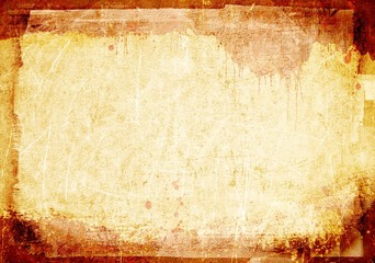 Grunge sepia abstract texture or background with borders - 89045154