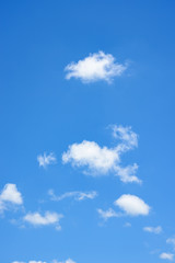 blue sky with cloud closeup