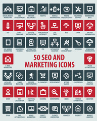 SEO and marketing icons