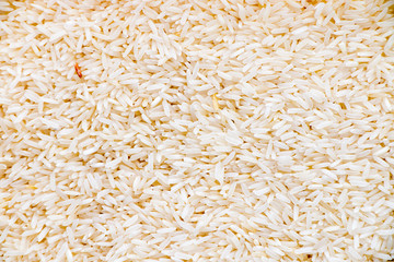 uncooked white rice background.