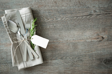 Slverware with an empty tag