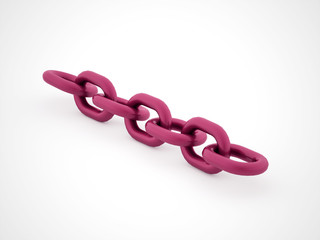 Chain concept rendered on white background