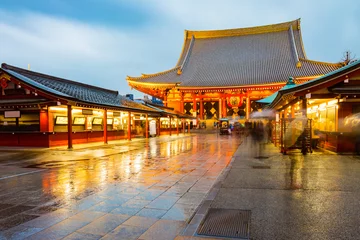 Foto op Plexiglas Senso-ji-tempel in het Asakusa-gebied in Tokio, Japan © orpheus26