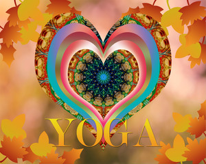 Autumnal yoga design