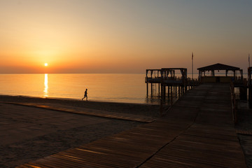 Early morning on the beach