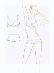 design sport swimsuit
