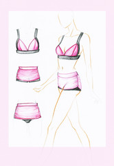 design sport swimsuit