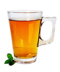 cup of tea with mint