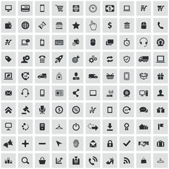 e-commerce 100 icons universal set