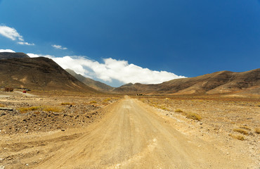 Fototapeta na wymiar Mountains of Fuerteventura in area Jandia