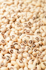 food background of raw black eyed peas
