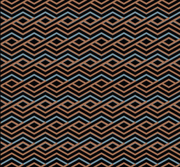 Bright abstract seamless pattern with interweave lines. Vector p