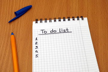 To do list