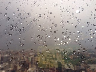 waterdrops on the window