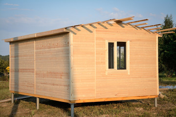 Fototapeta na wymiar small wooden house