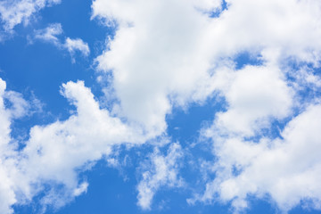 blue sky with cloud closeup