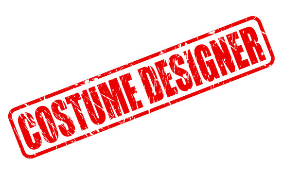 Costume Designer red stamp text