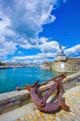 Concarneau, entrée de la ville close, Bretagne,