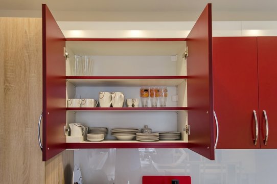 Kitchen cupboard in living room