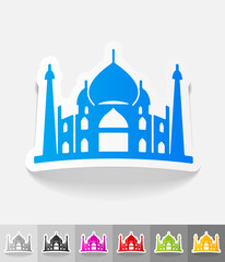 realistic design element. arabic palace