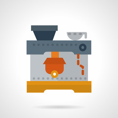 Coffee machine flat vector icon