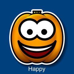 Vector Halloween Smiley Happy