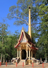 Fototapeta premium Crematory or funeral pyre for the Buddhists in Thailand.