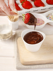 Chocolate dipped strawberries