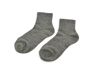 Pair socks isolated on a white background