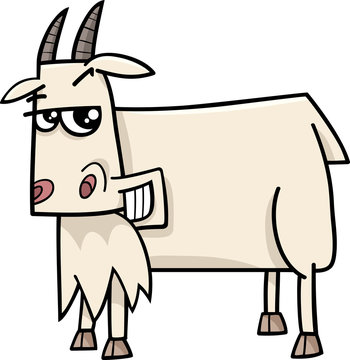 goat farm animal cartoon