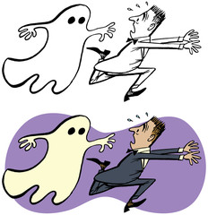 Ghost chasing man