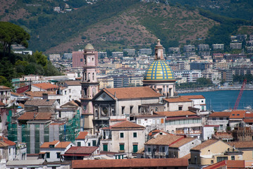 Vietri sul Mare village, Amalfi coast peninsula, Italy