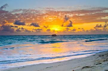  sunset above the sea