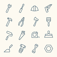 Obraz premium Tools icon set