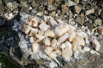 Cristalli grezzi di Spato di Islanda