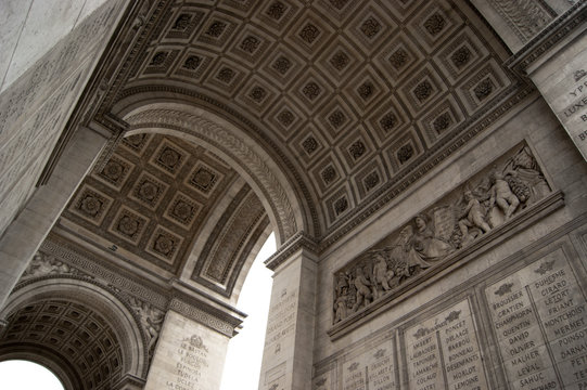 Techo del Arco del Triunfo en Par&iacute;s