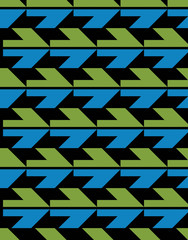 Bright abstract seamless pattern with arrows. Vector wallpaper w