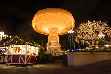 Christmas lights in Amusement Park Liseberg, Gothenbur, Sweden