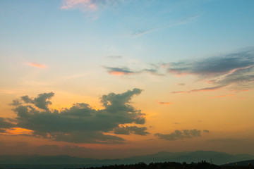 Sunset Sky Background