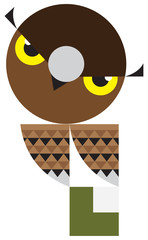 Alphabet.Letter O.Owl