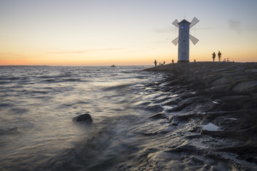 Latarnia morska "Stawa Młyny"w Świnoujściu,Polska