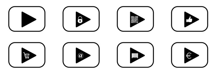 Lecteur vidéo en 8 icônes