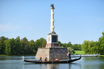 Russia, Tsarskoe Selo - August 2015. Catherine Park in Tsarskoe