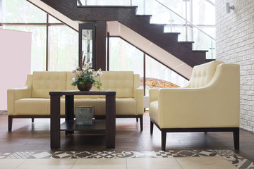 Interior of a waiting room