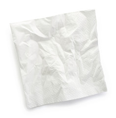 white paper napkin