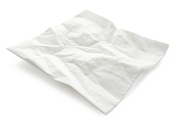 white paper napkin - obrazy, fototapety, plakaty