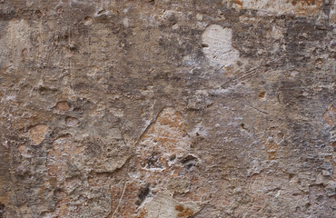 Antique textured wall from stone in Rome