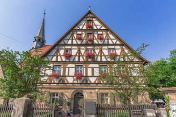 Forchheim City in Franconia, Germany / Outdoor Travel Pictures from Public Places on a warm summer day in this picturesque town