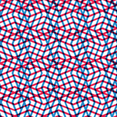 Geometric messy lined seamless pattern, bright vector endless ba