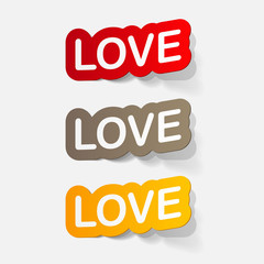 paper sticker: big love